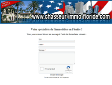 Tablet Screenshot of chasseur-immo-floride.com